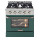 KUCHT Professional 30 in. 4.2 cu. ft. Dual Fuel Range for Natural Gas with Sealed Burners and Convection Oven in Stainless Steel