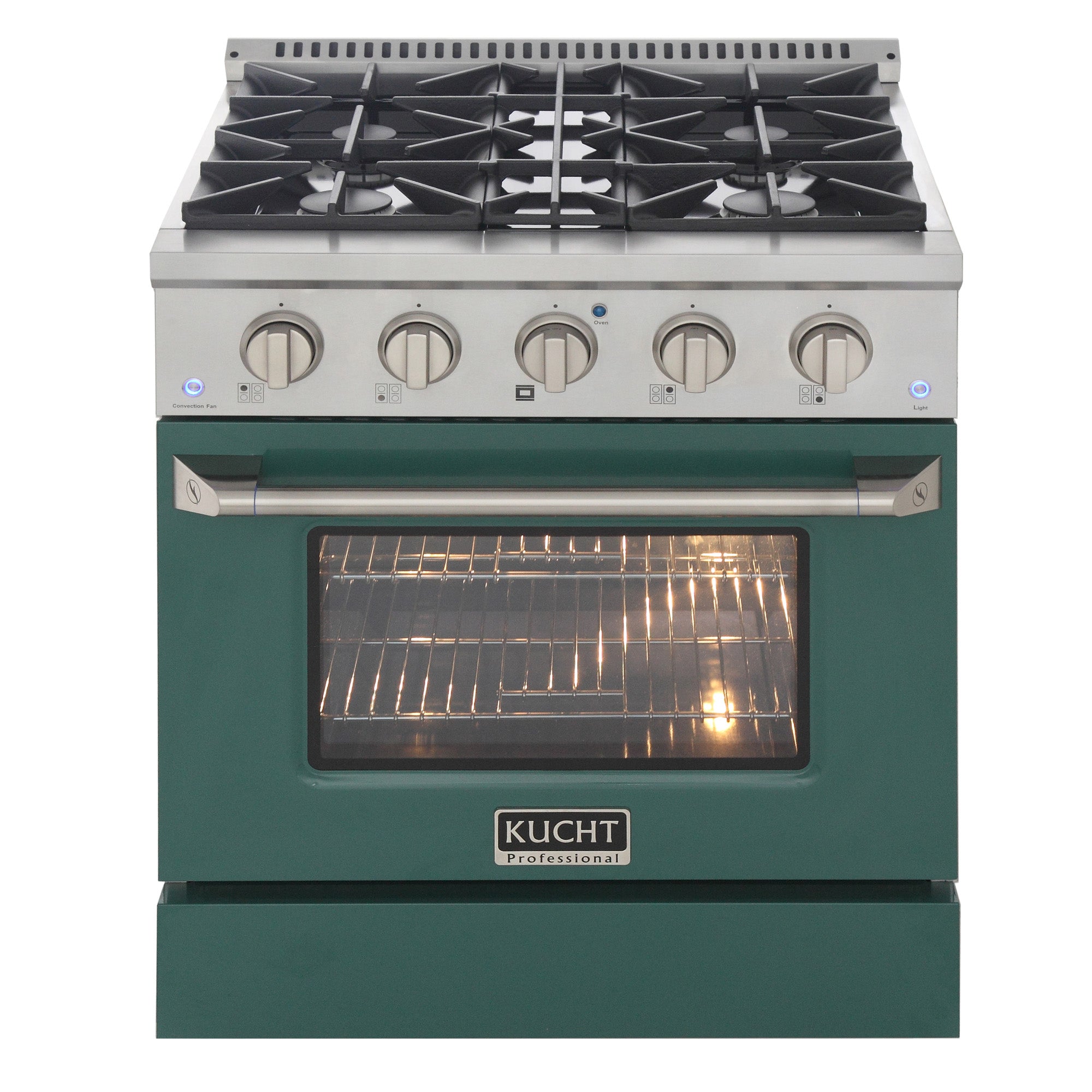 KUCHT Professional 30 in. 4.2 cu. ft. Dual Fuel Range for Propane Gas with Sealed Burners and Convection Oven in Stainless Steel