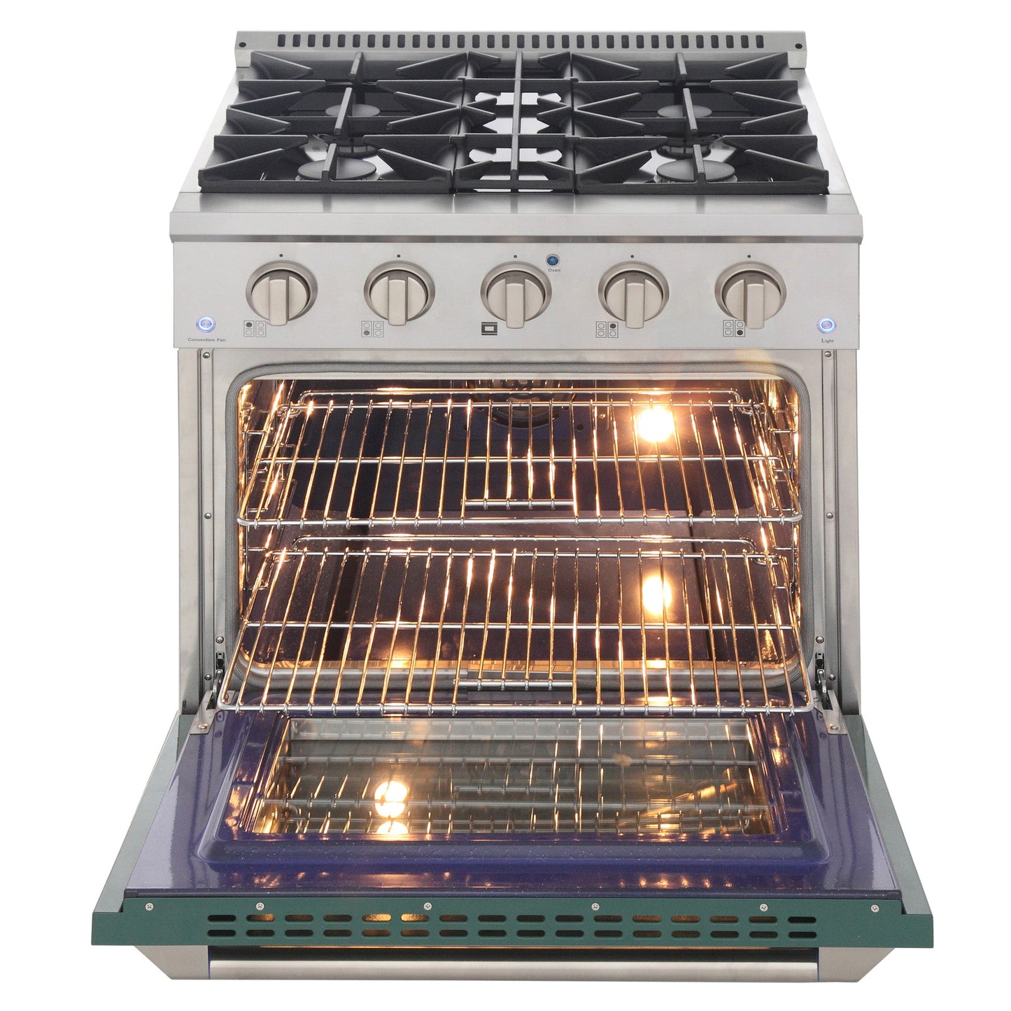 KUCHT Professional 30 in. 4.2 cu. ft. Dual Fuel Range for Propane Gas with Sealed Burners and Convection Oven in Stainless Steel