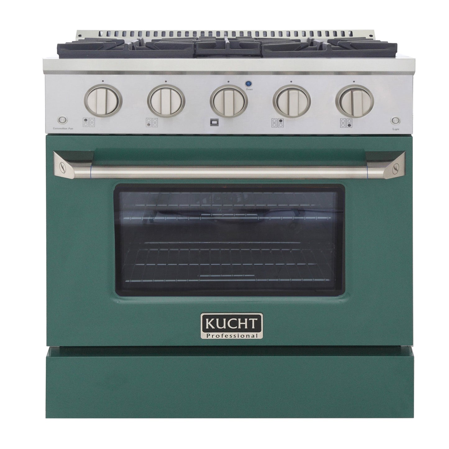 KUCHT Professional 30 in. 4.2 cu. ft. Dual Fuel Range for Natural Gas with Sealed Burners and Convection Oven in Stainless Steel