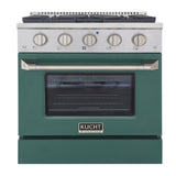 KUCHT Professional 30 in. 4.2 cu. ft. Dual Fuel Range for Natural Gas with Sealed Burners and Convection Oven in Stainless Steel