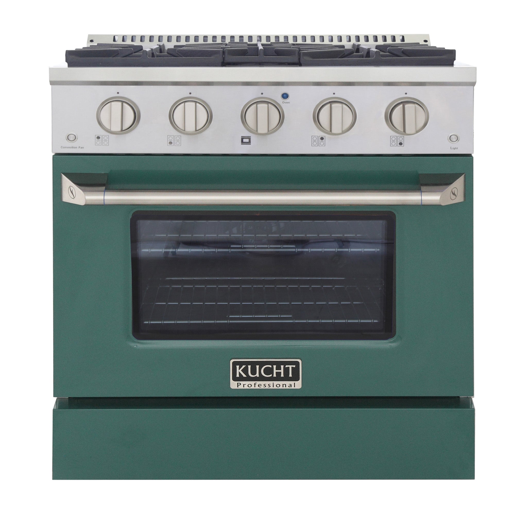 KUCHT Professional 30 in. 4.2 cu. ft. Dual Fuel Range for Natural Gas with Sealed Burners and Convection Oven in Stainless Steel