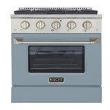 KUCHT Professional 30 in. 4.2 cu. ft. Propane Gas Range with Sealed Burners and Convection Oven in Stainless Steel