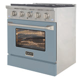 KUCHT Professional 30 in. 4.2 cu. ft. Natural Gas Range with Sealed Burners and Convection Oven in Stainless Steel