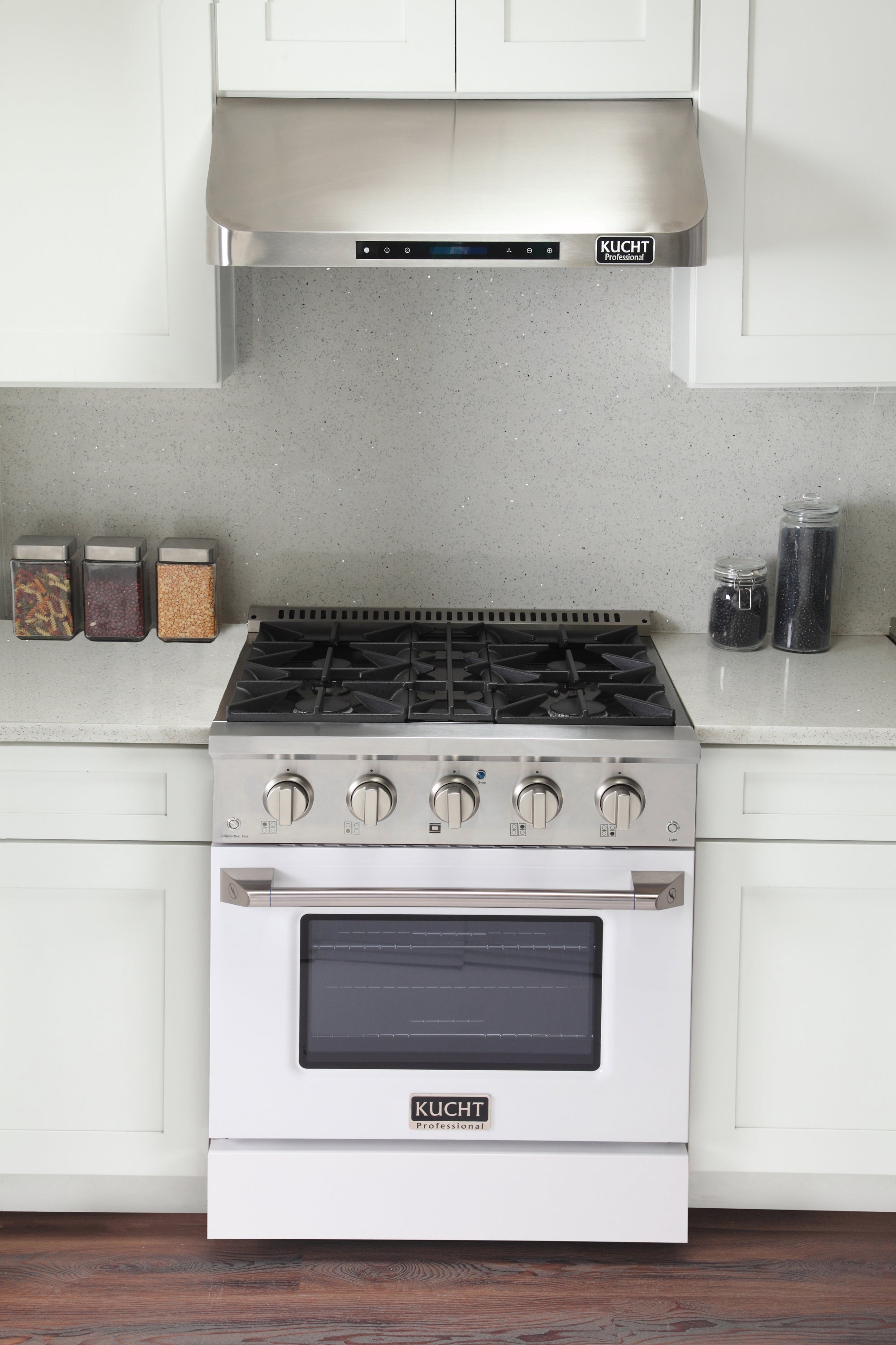 KUCHT Professional 30 in. 4.2 cu. ft. Dual Fuel Range for Propane Gas with Sealed Burners and Convection Oven in Stainless Steel