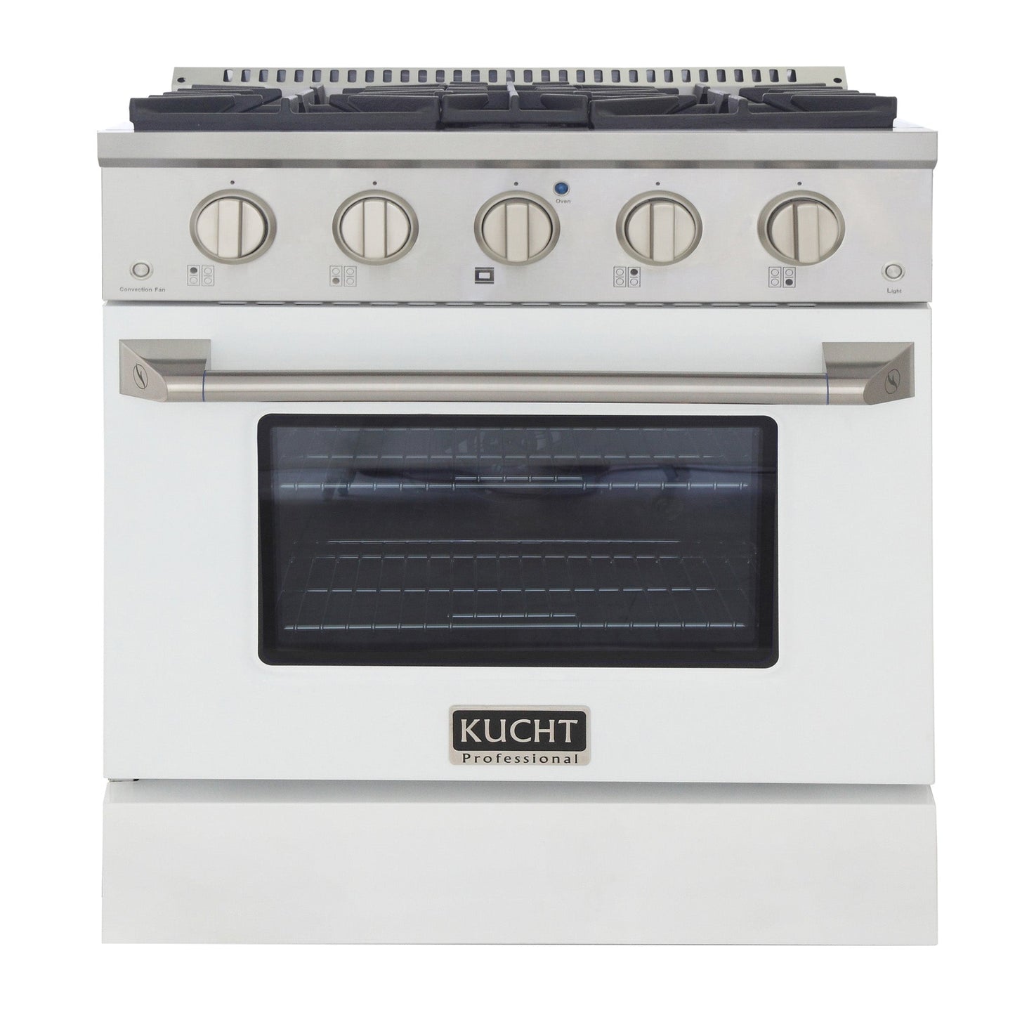 KUCHT Professional 30 in. 4.2 cu. ft. Dual Fuel Range for Propane Gas with Sealed Burners and Convection Oven in Stainless Steel