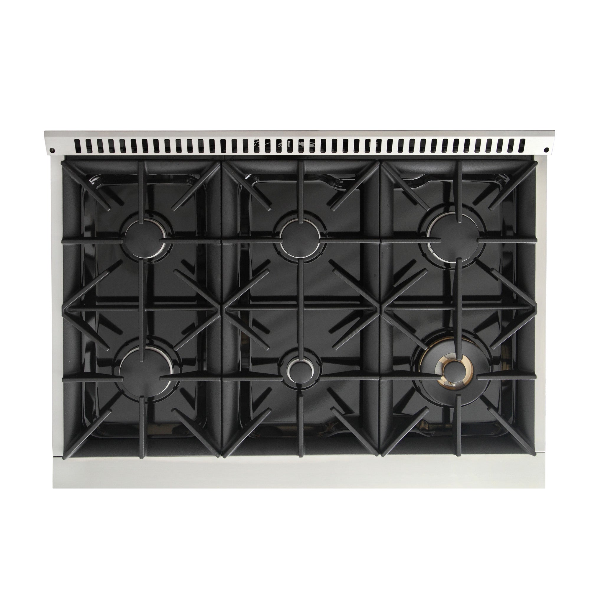 KUCHT Professional 36 in. 5.2 cu. ft. Natural Gas Range with Sealed Burners and Convection Oven in Stainless Steel