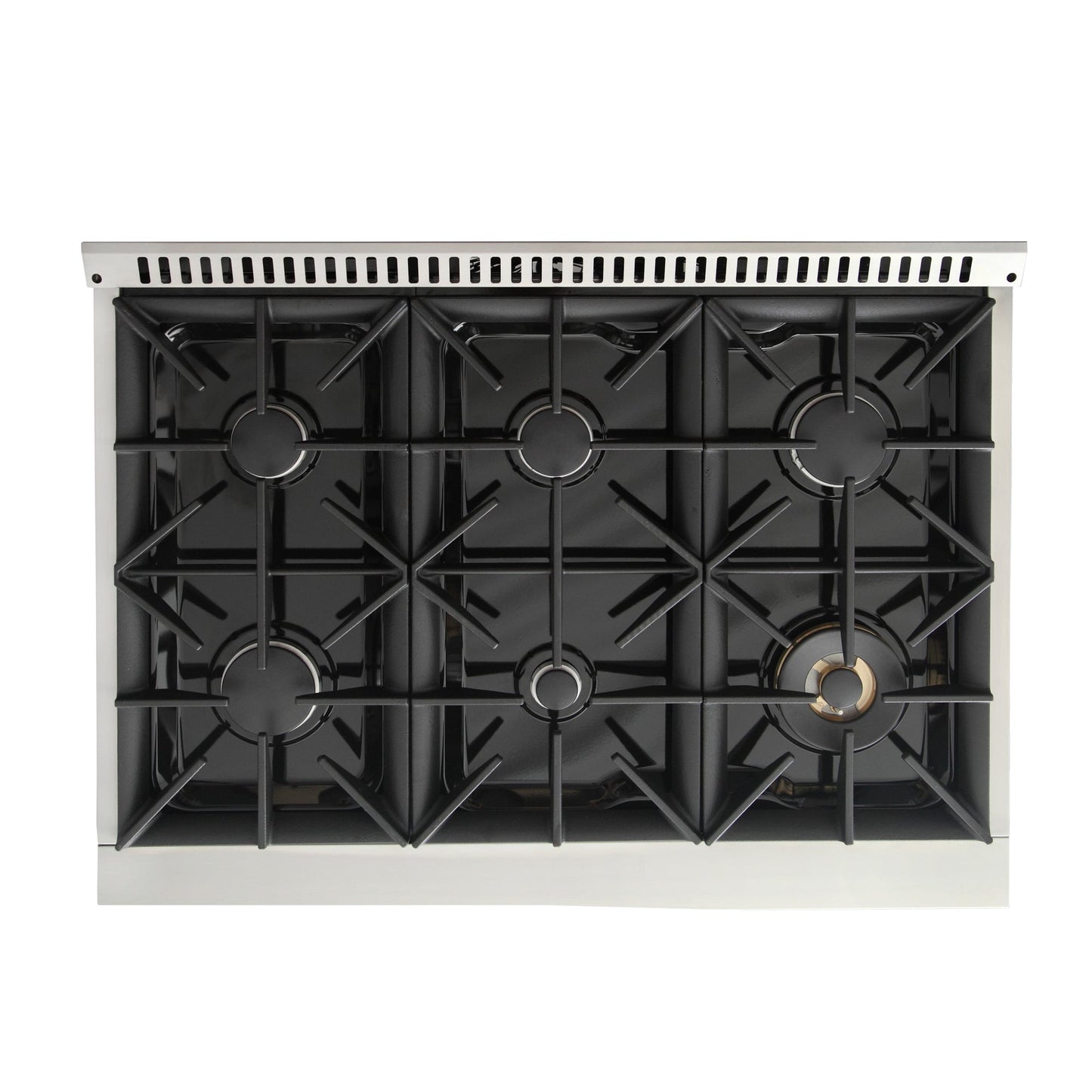 KUCHT Professional 36 in. 5.2 cu. ft. Natural Gas Range with Sealed Burners and Convection Oven in Stainless Steel