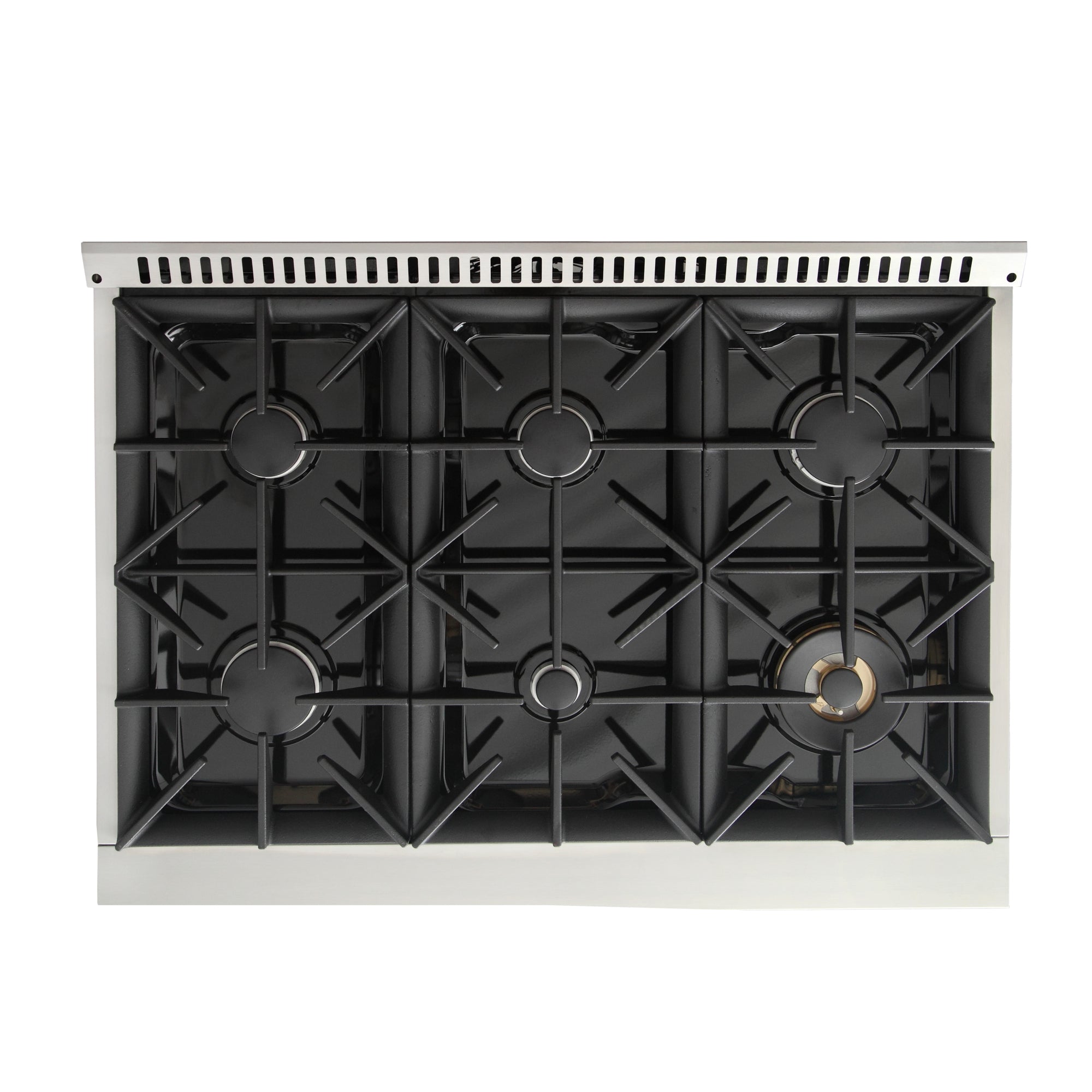 KUCHT Professional 36 in. 5.2 cu. ft. Propane Gas Range with Sealed Burners and Convection Oven in Stainless Steel