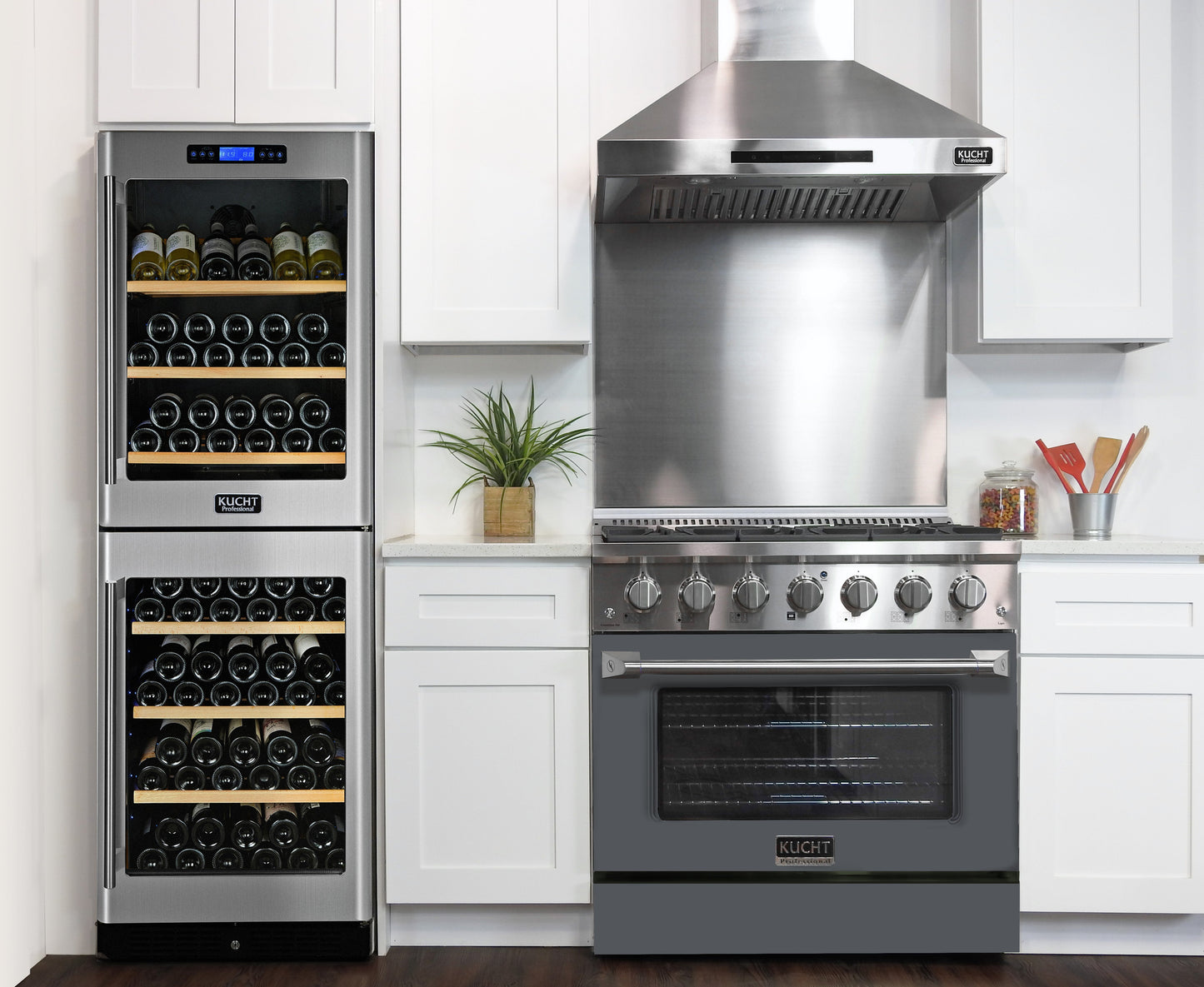 KUCHT Professional 36 in. 5.2 cu. ft. Natural Gas Range with Sealed Burners and Convection Oven in Stainless Steel