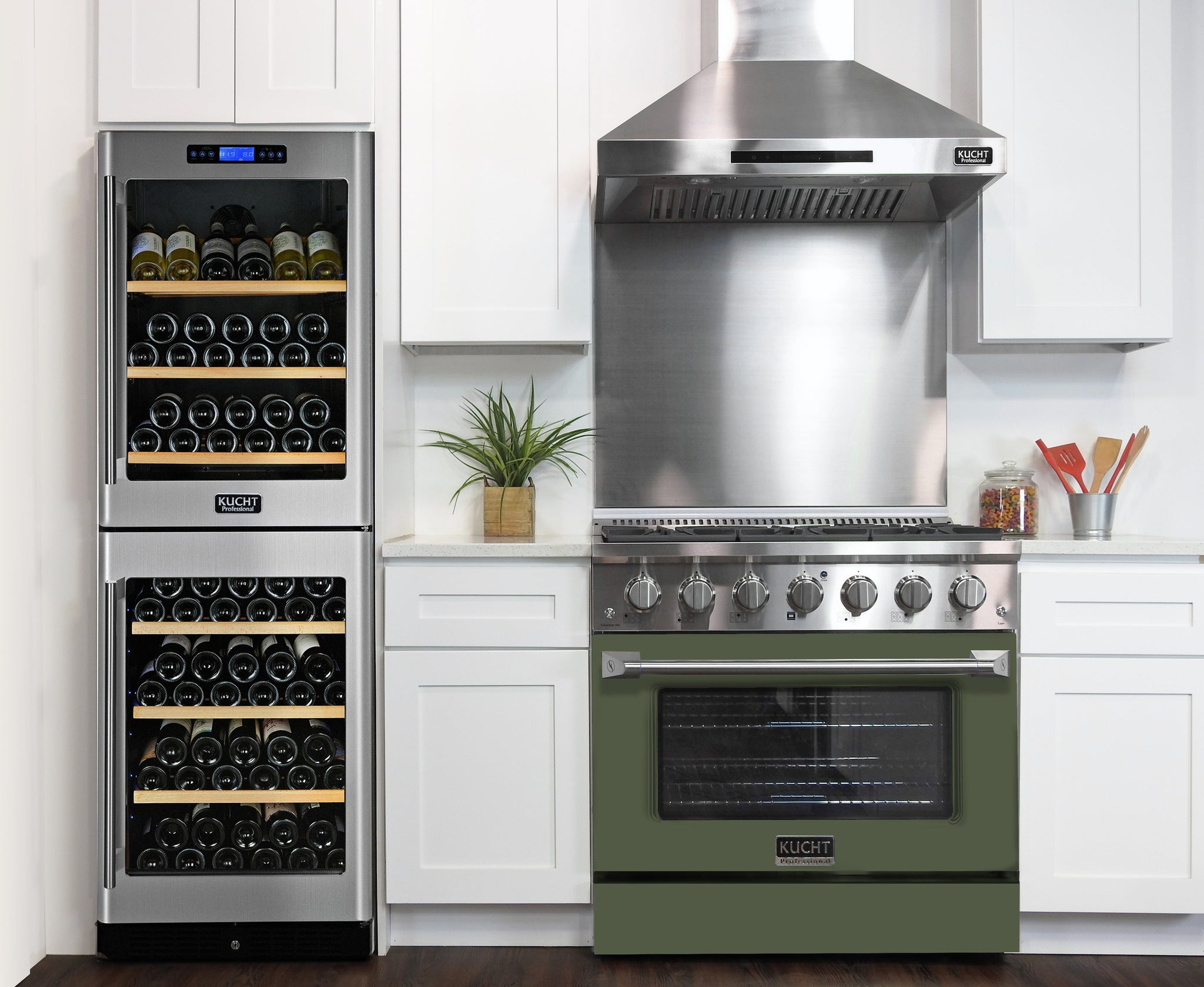 KUCHT Professional 36 in. 5.2 cu. ft. Propane Gas Range with Sealed Burners and Convection Oven in Stainless Steel