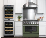 KUCHT Professional 36 in. 5.2 cu. ft. Natural Gas Range with Sealed Burners and Convection Oven in Stainless Steel
