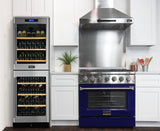 KUCHT Professional 36 in. 5.2 cu. ft. Dual Fuel Range for Propane Gas with Sealed Burners and Convection Oven in Stainless Steel