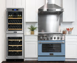 KUCHT Professional 36 in. 5.2 cu. ft. Propane Gas Range with Sealed Burners and Convection Oven in Stainless Steel