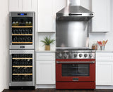 KUCHT Professional 36 in. 5.2 cu. ft. Dual Fuel Range for Propane Gas with Sealed Burners and Convection Oven in Stainless Steel