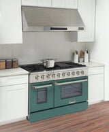 KUCHT Professional 48 in. 6.7 cu. ft. Propane Gas Range with Sealed Burners, Griddle/Grill and Two Ovens - One Convection - in Stainless Steel
