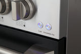 KUCHT Professional 48 in. 6.7 cu. ft. Dual Fuel Range for Propane Gas with Sealed Burners Griddle Grill and Two Ovens One Convection in Stainless Steel