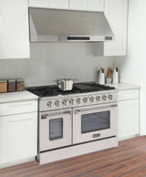 KUCHT Professional 48 in. 6.7 cu. ft. Dual Fuel Range for Natural Gas with Sealed Burners Griddle Grill and Two Ovens One Convection in Stainless Steel