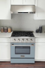 KUCHT Professional 30 in. 4.2 cu. ft. Dual Fuel Range for Natural Gas with Sealed Burners and Convection Oven in Stainless Steel
