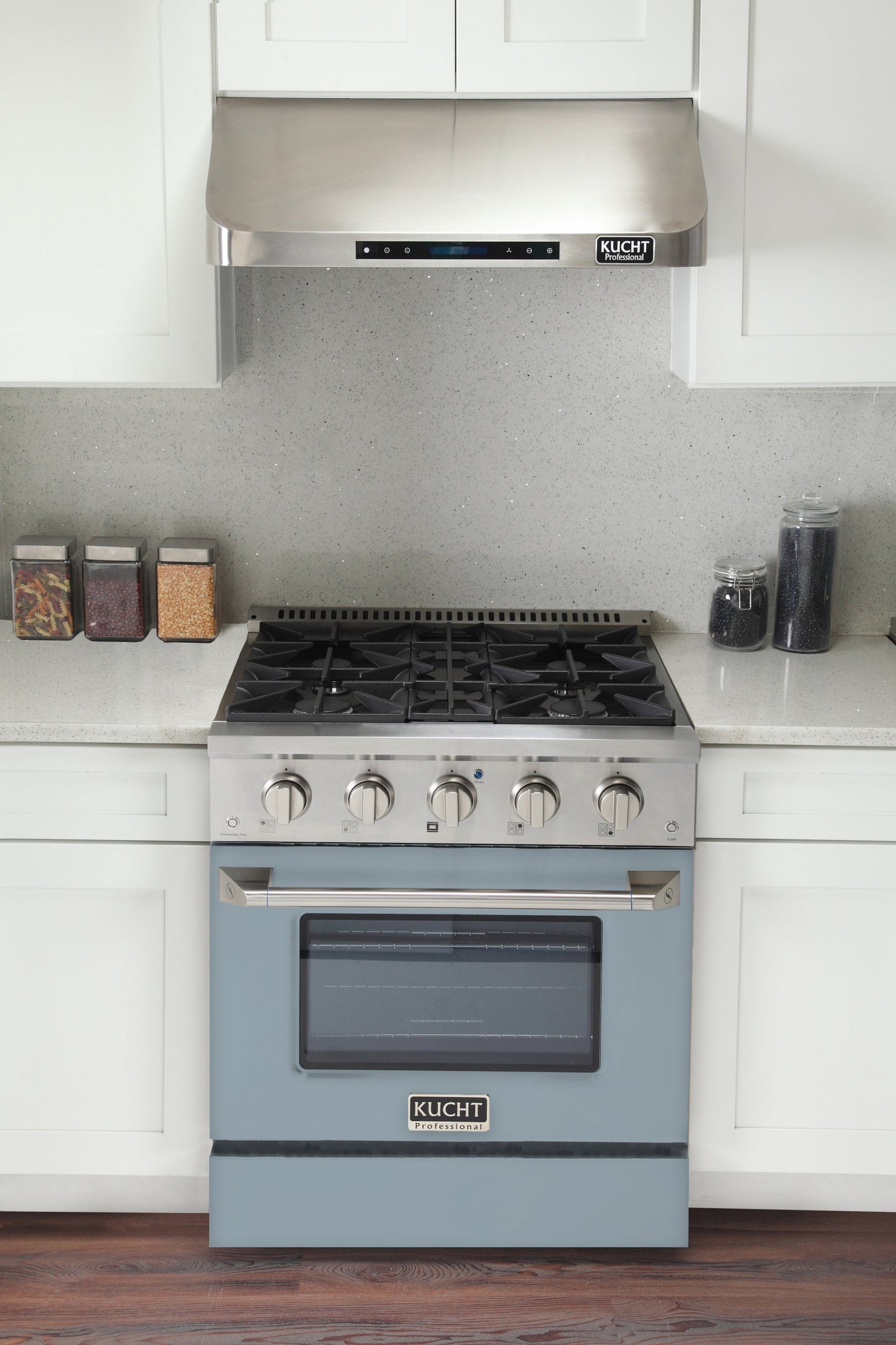 KUCHT Professional 30 in. 4.2 cu. ft. Dual Fuel Range for Propane Gas with Sealed Burners and Convection Oven in Stainless Steel