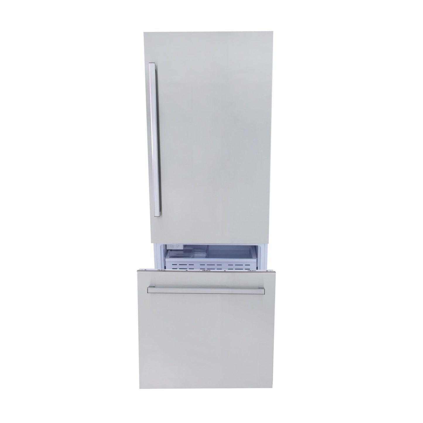 30 in. Width 16 cu. ft. Built In Bottom Freezer Refrigerator in Custom Panel Ready Counter Depth