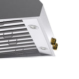 30 in. 900 1200 CFM Ducted Wall Mount Range Hood in Stainless Steel with Gold Accents and Digital Controls