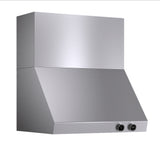 30 in. 900 1200 CFM Ducted Wall Mount Range Hood in Stainless Steel with Digital Controls