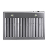 36 in. 900 1200 CFM Ducted Wall Mount Range Hood in Stainless Steel with Digital Controls