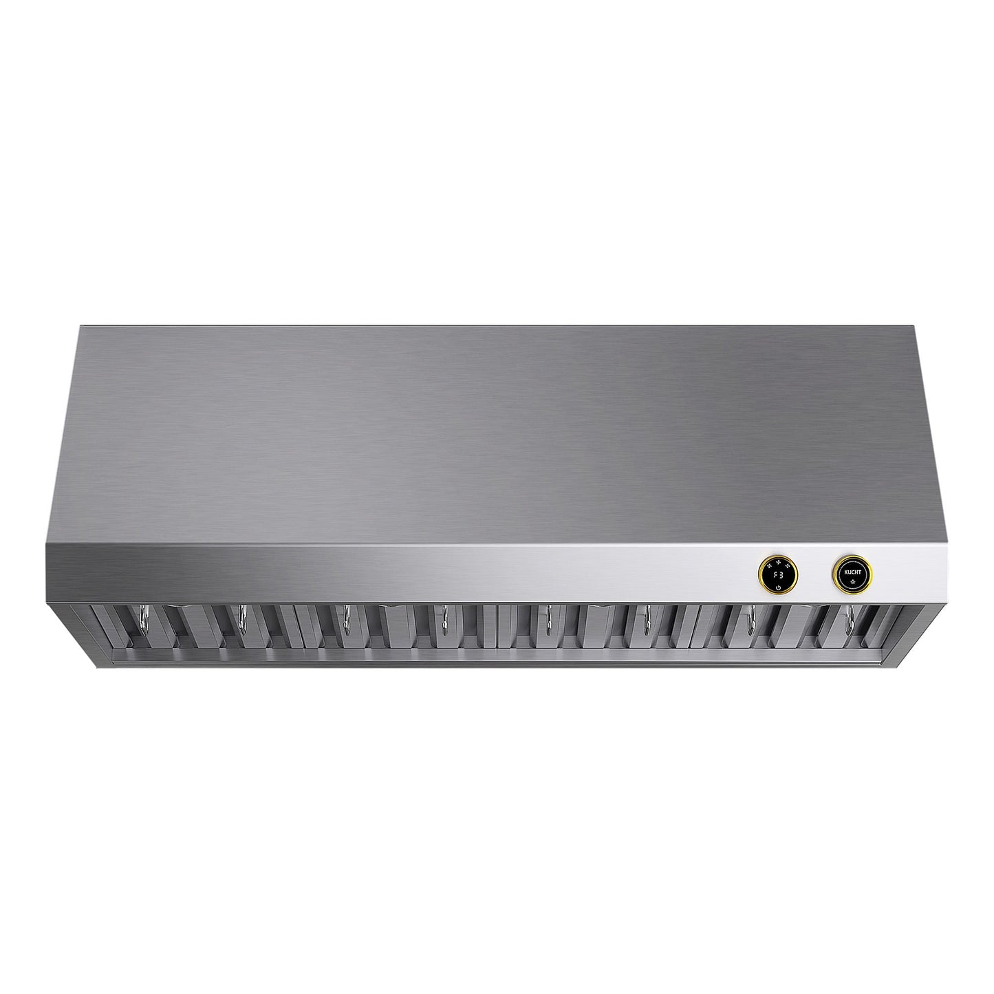 48 in. 900 1200 CFM Ducted Under Cabinet Range Hood in Stainless Steel with Gold Accents and Digital Controls