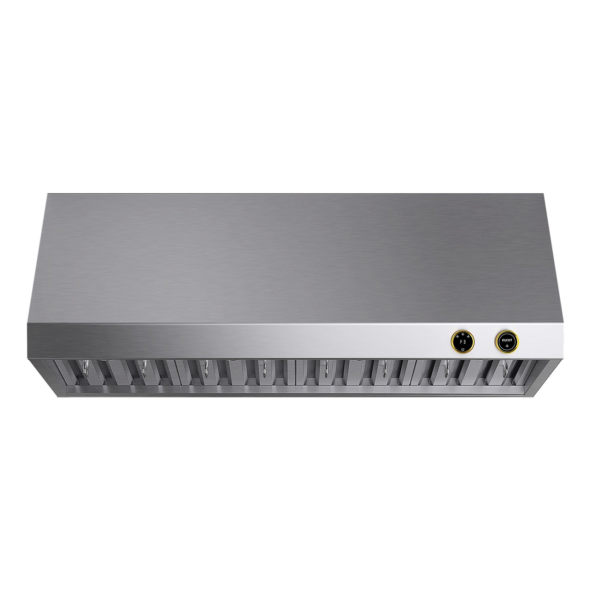 48 in. 900 1200 CFM Ducted Under Cabinet Range Hood in Stainless Steel with Gold Accents and Digital Controls