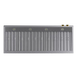 60 in. 900 1200 CFM Ducted Wall Mount Range Hood in Stainless Steel with Gold Accents and Digital Controls