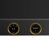 30 in. 900 1200 CFM Ducted Under Cabinet Range Hood in Titanium Stainless Steel with Gold Accents and Digital Controls
