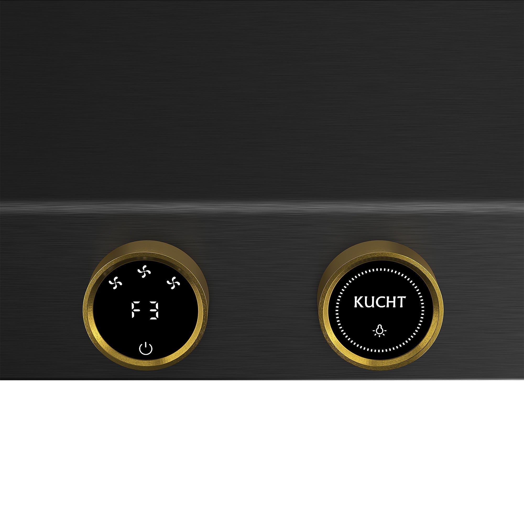 48 in. 900 1200 CFM Ducted Under Cabinet Range Hood in Titanium Stainless Steel with Gold Accents and Digital Controls