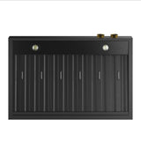 36 in. 900 1200 CFM Ducted Under Cabinet Range Hood in Titanium Stainless Steel with Gold Accents and Digital Controls