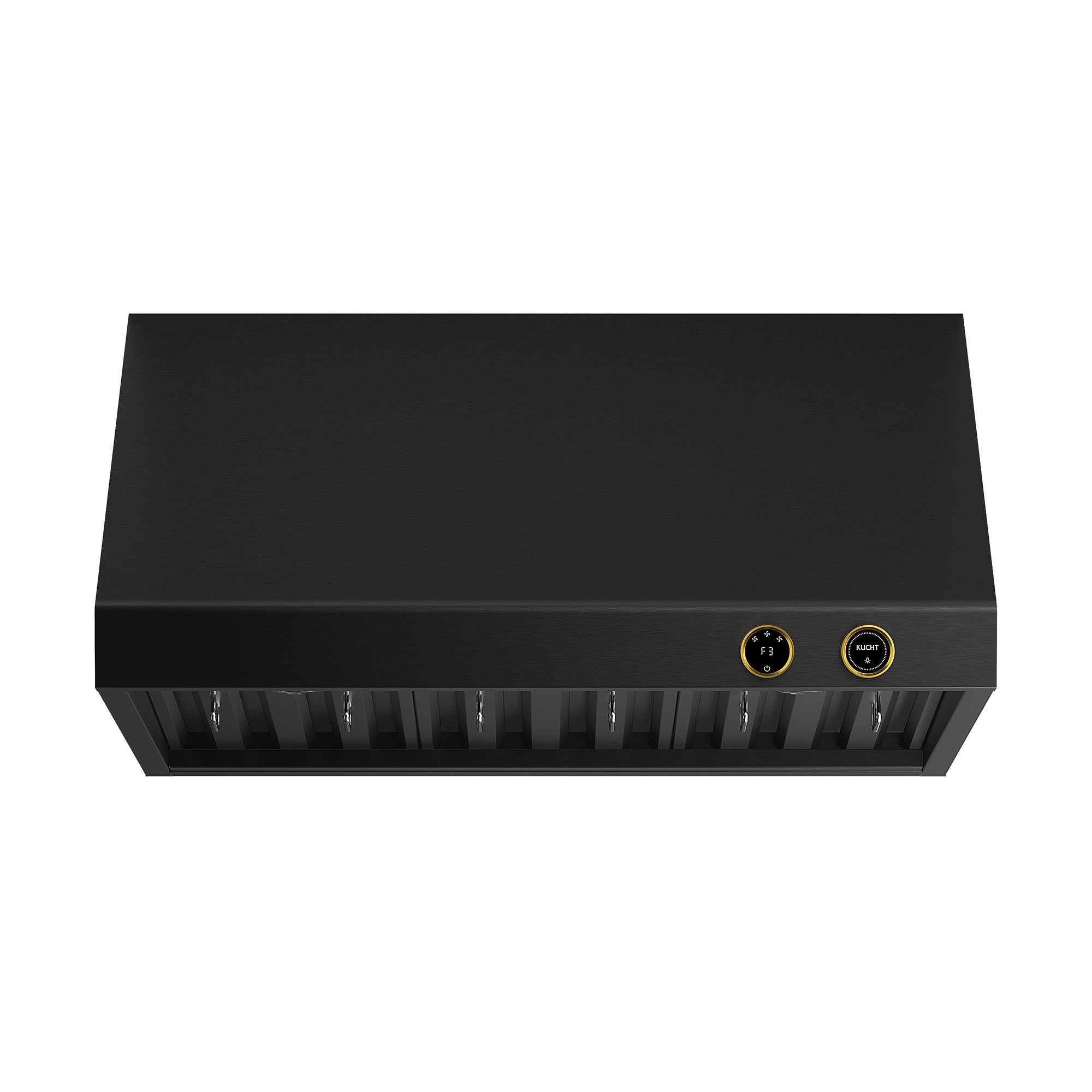 30 in. 900 1200 CFM Ducted Under Cabinet Range Hood in Titanium Stainless Steel with Gold Accents and Digital Controls