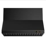 48 in. 900 1200 CFM Ducted Wall Mount Range Hood in Titanium Stainless Steel with Gold Accents and Digital Controls