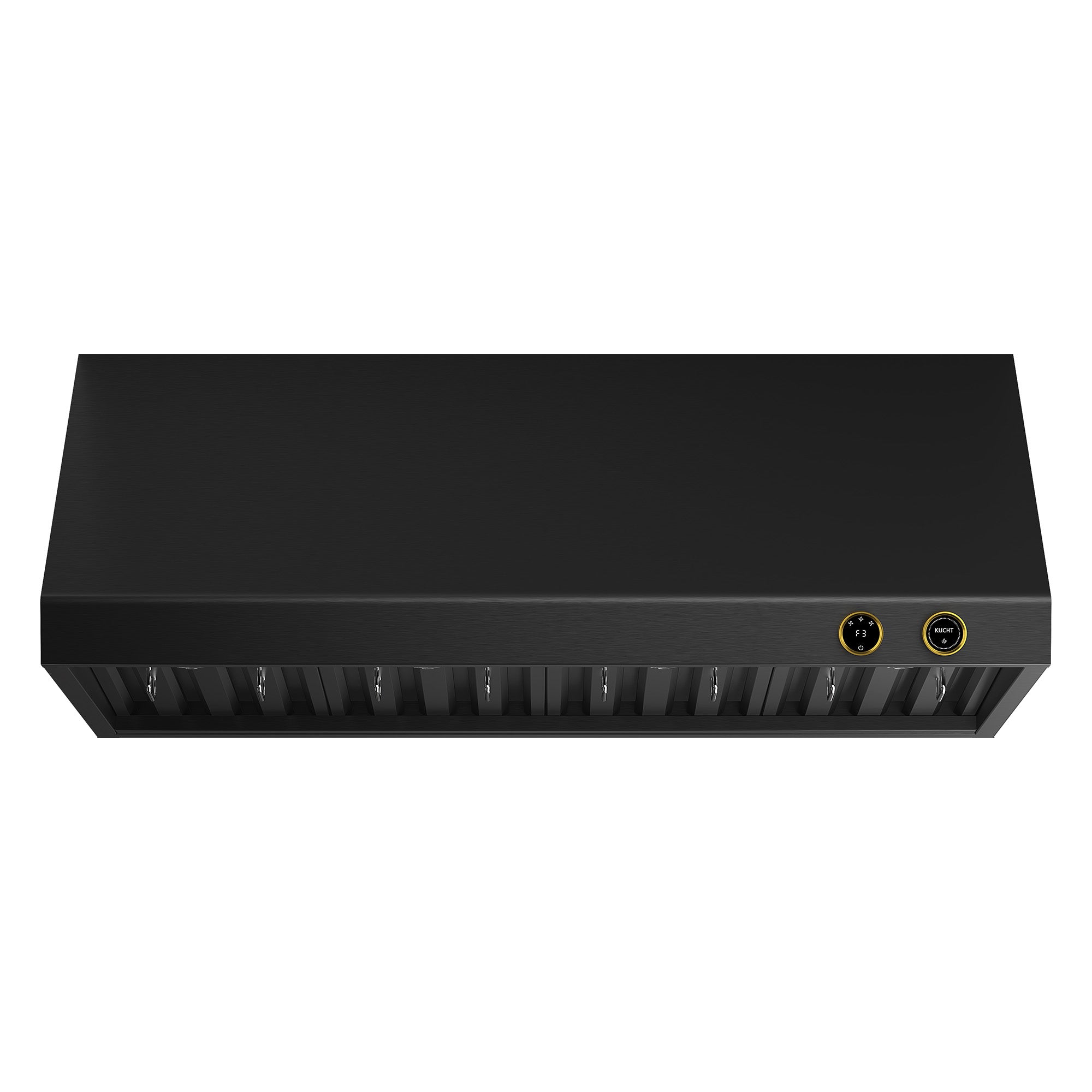48 in. 900 1200 CFM Ducted Under Cabinet Range Hood in Titanium Stainless Steel with Gold Accents and Digital Controls