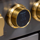 48 in. 6.7 cu. ft. 8 Burners Dual Fuel Range for Propane Gas in Stainless Steel with Kucht Horus Thermostat