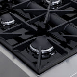 48 in. 6.7 cu. ft. 8 Burners Dual Fuel Range for Propane Gas in Stainless Steel with Kucht Horus Thermostat