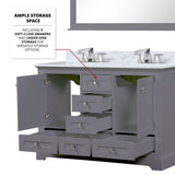 Dukes 48 in. W x 22 in. D Dark Grey Double Bath Vanity