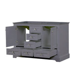 Dukes 48 in. W x 22 in. D Dark Grey Double Bath Vanity