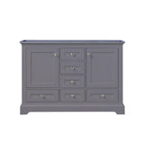 Dukes 48 in. W x 22 in. D Dark Grey Double Bath Vanity