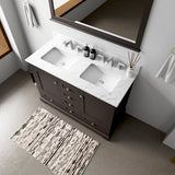 Dukes 48 in. W x 22 in. D Espresso Double Bath Vanity