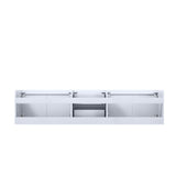 Geneva 80" Glossy White Vanity Cabinet Only