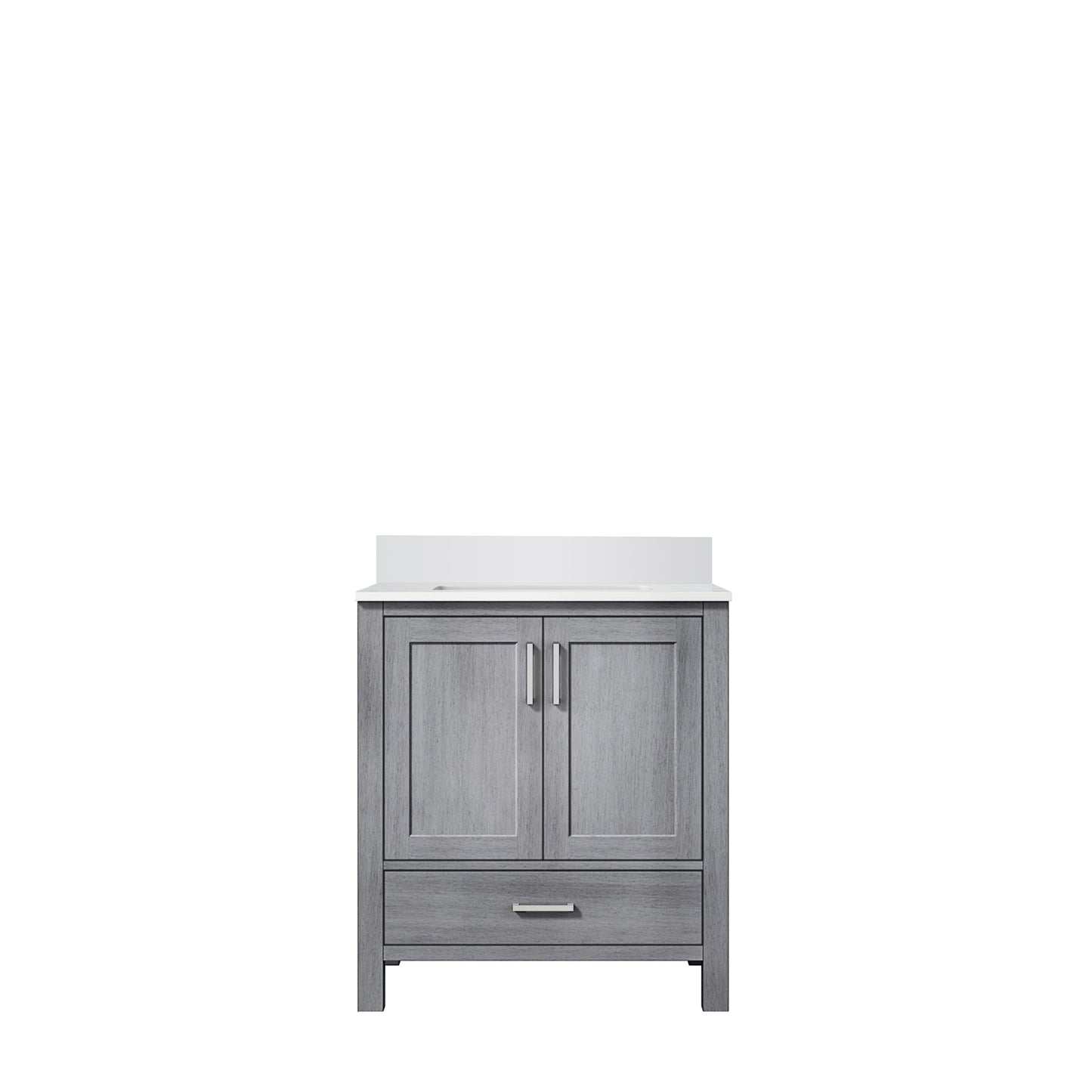 Jacques 72 in. Freestanding Bathroom Vanity with White Quartz Top, White Square Sink