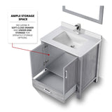 Jacques 72 in. Freestanding Bathroom Vanity with White Quartz Top, White Square Sink