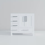 Jacques 36 in. W x 22 in. D Right Offset White Bath Vanity