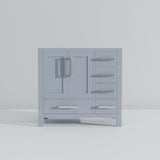 Jacques 36 in. W x 22 in. D Left Offset Dark Grey Bath Vanity