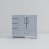 Jacques 36 in. W x 22 in. D Right Offset Dark Grey Bath Vanity