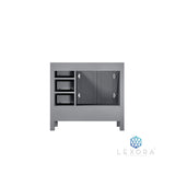 Jacques 36" Distressed Grey Vanity Cabinet Only - Left Version